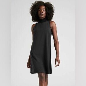 Athleta Initiative Dress Black Lightweight Small #350973 T0315